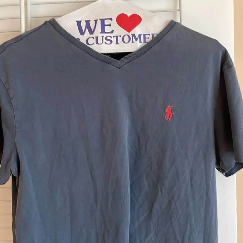 Polo Ralph Lauren t-shirt small grey red pony logo